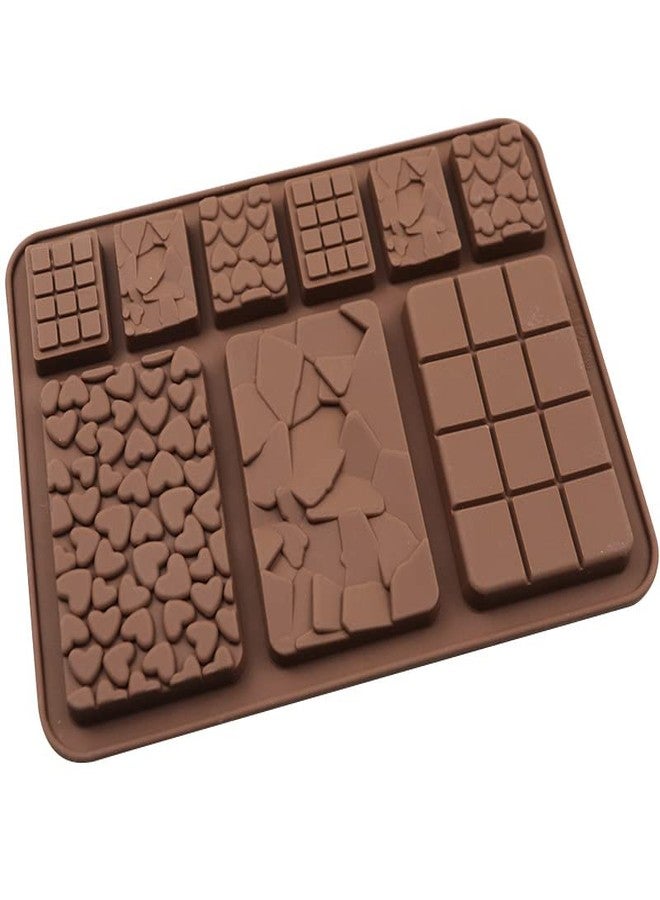 Vedini Silicone 9 Cavity Multi Bar Chocolate Mold/Chocolate Making And Shaping Mould/Waffle Shape Chocolate Mould For Jelly, Candy, Fondant Jkb-638, 50 x 50 x 50 Miimeters - Image 4